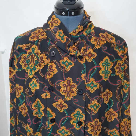 Vintage 1980s Regina Porter Top Black Size 20 - Picture 6 of 6